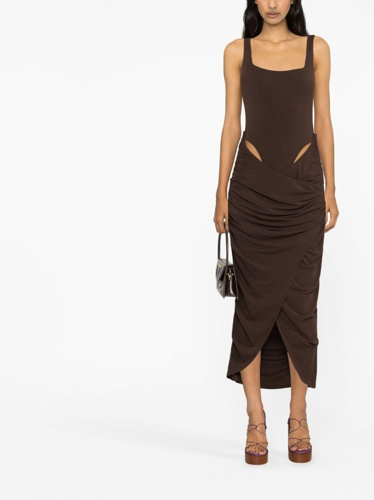 Brown Mariah Layered Dress