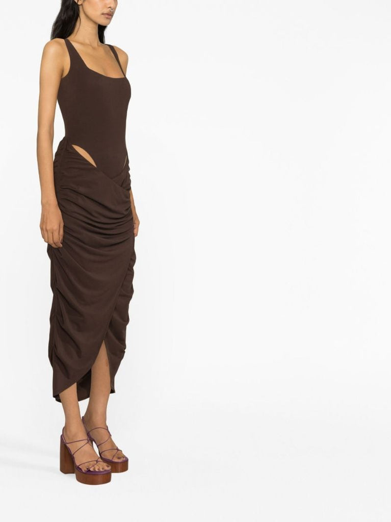 Brown Mariah Layered Dress