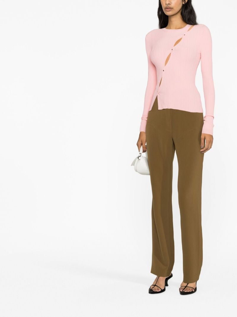 Pink Cut-out Detail Top
