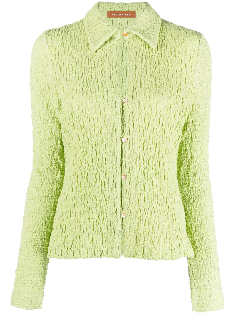 Green Lowry Seersucker Shirt