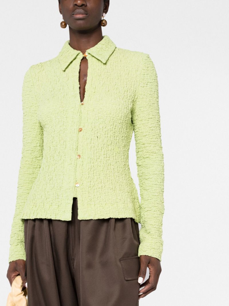 Green Lowry Seersucker Shirt