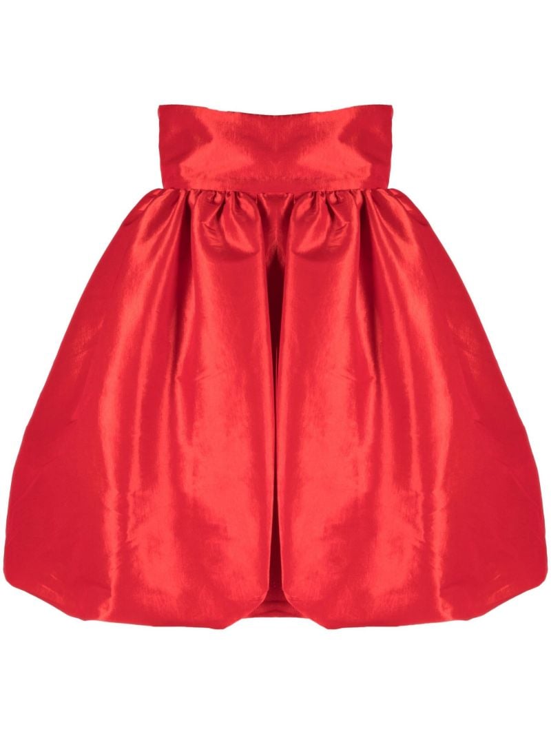 Red Crie Puffball Mini Dress