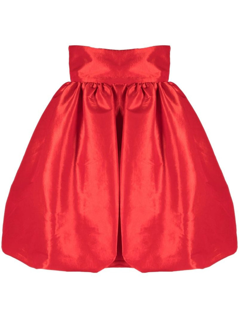 Red Crie Puffball Mini Dress