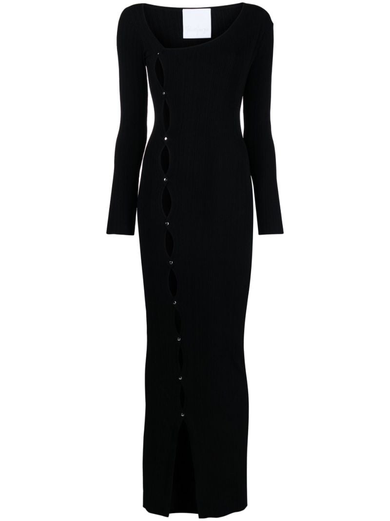 Black Lola Cut-out Maxi Dress