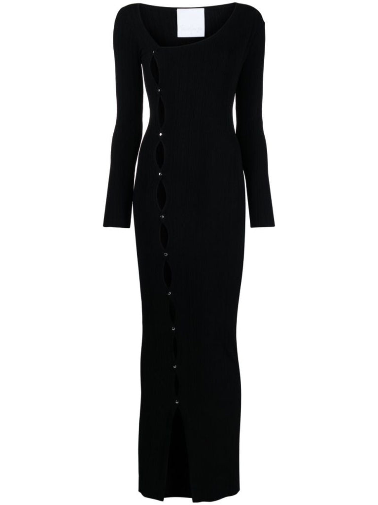 Black Lola Cut-out Maxi Dress