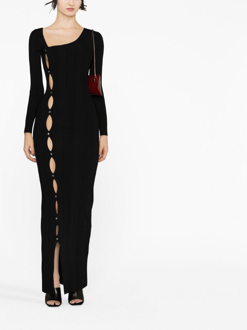 Black Lola Cut-out Maxi Dress