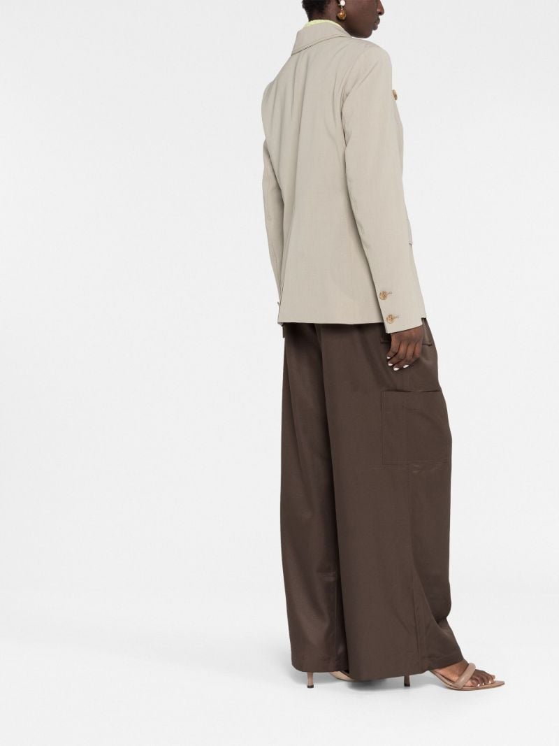 Neutral Arden Double-breasted Blazer