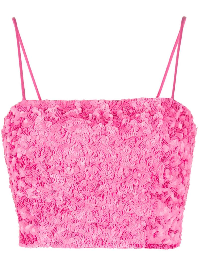 Pink Evelyn Sequinned Top