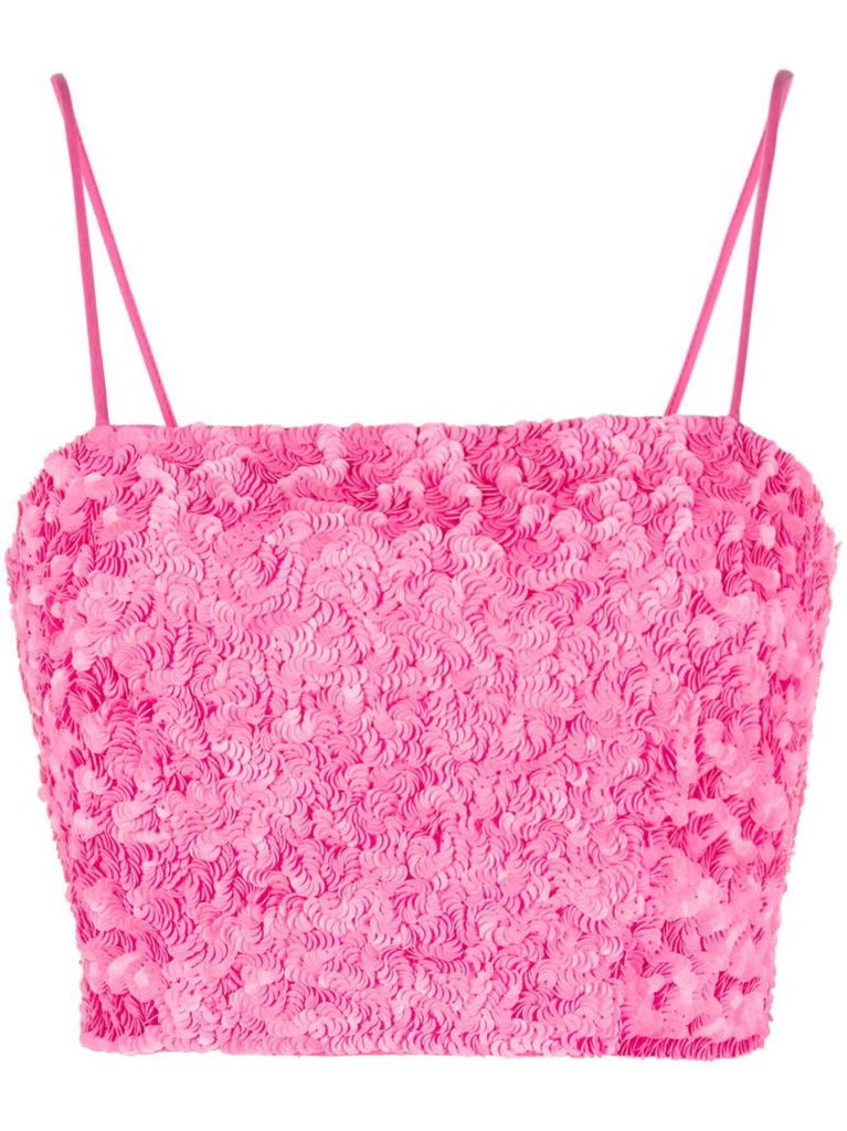 Pink Evelyn Sequinned Top