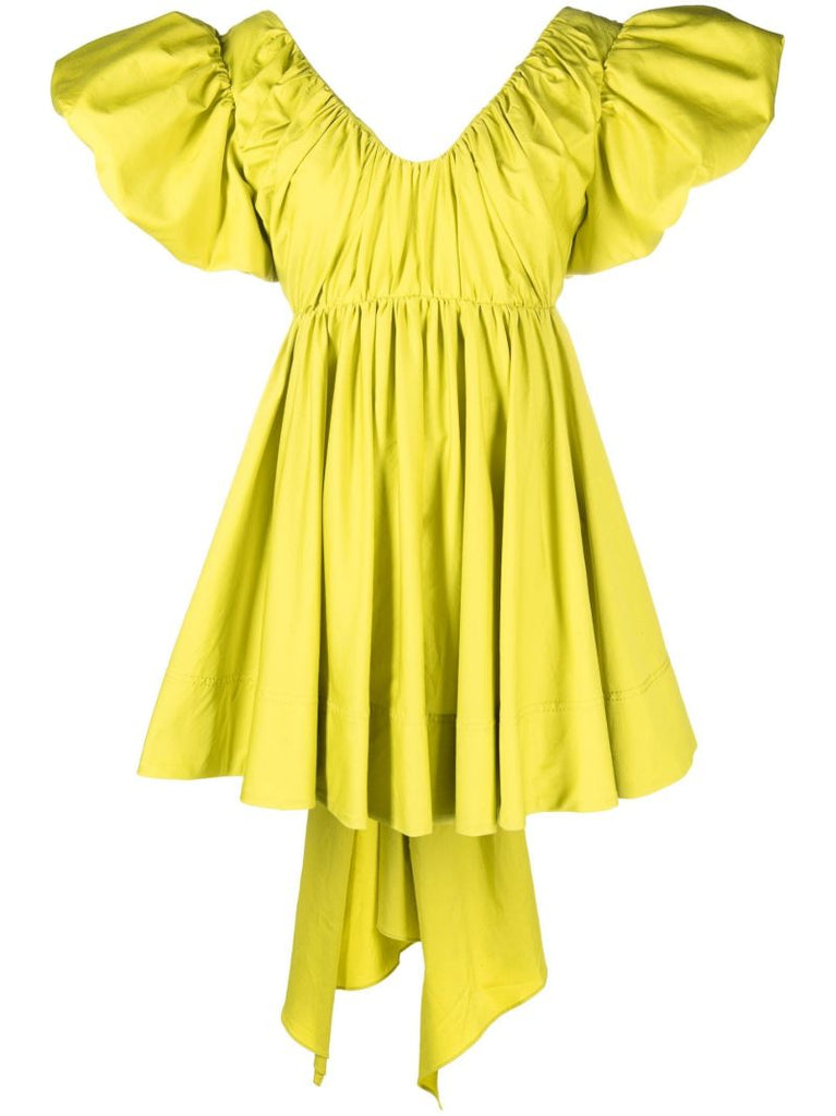 Green Gretta Bow Back Mini Dress
