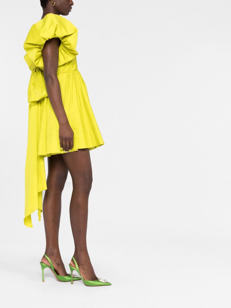 Green Gretta Bow Back Mini Dress