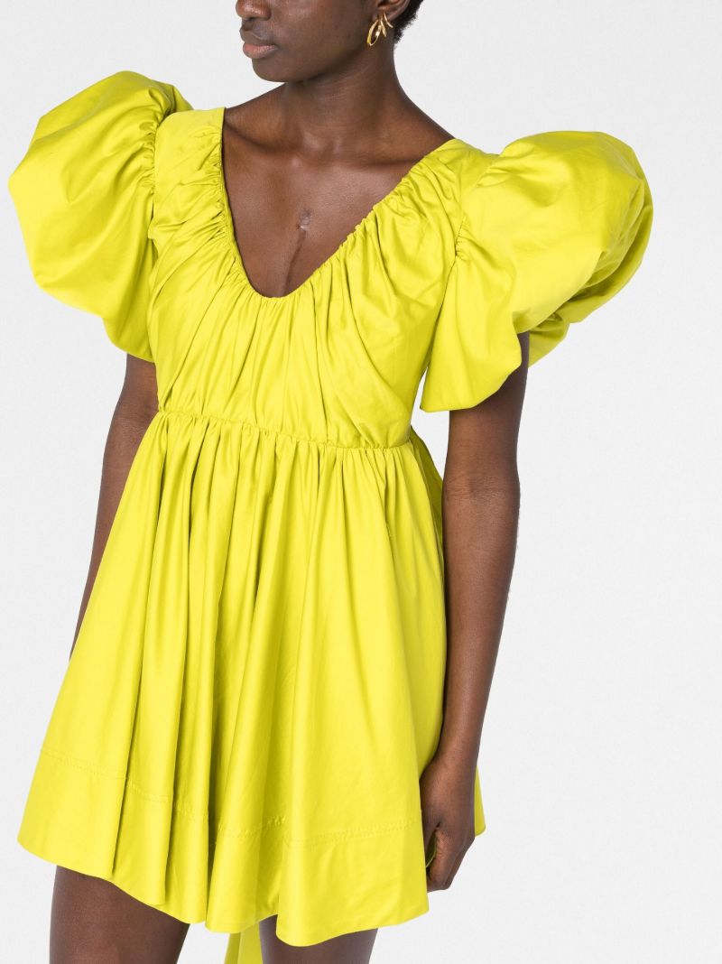 Green Gretta Bow Back Mini Dress