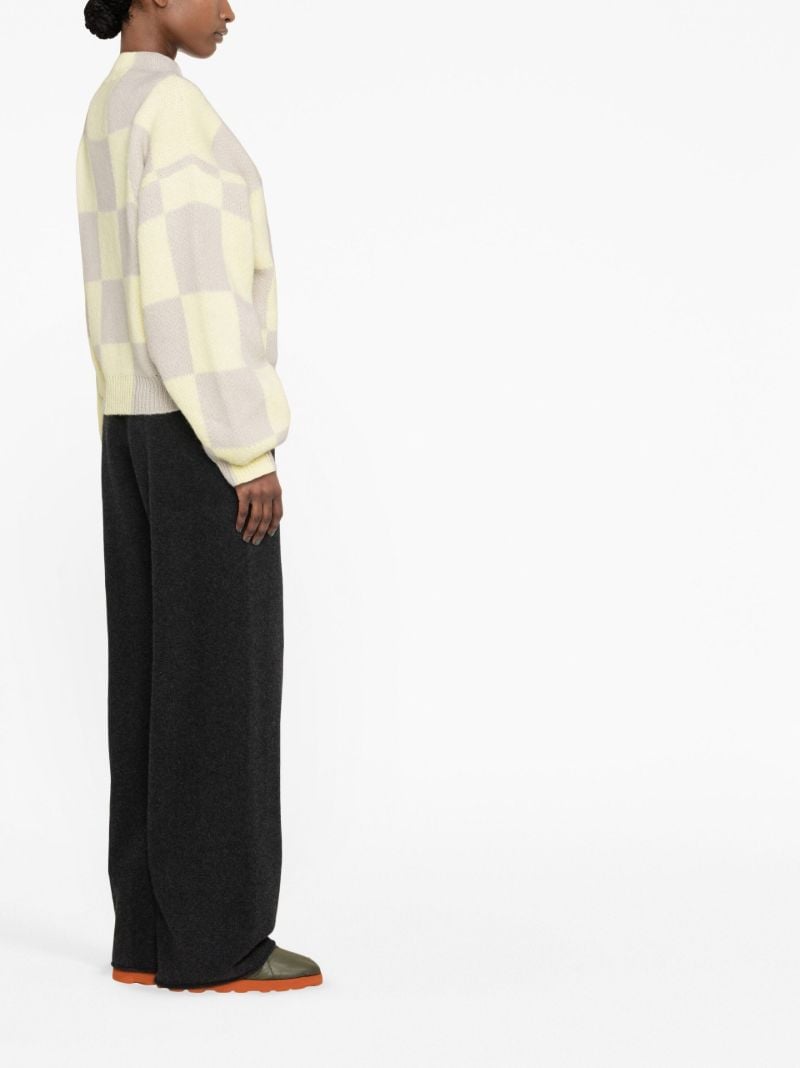 Yellow Adonis Check Pattern Jumper