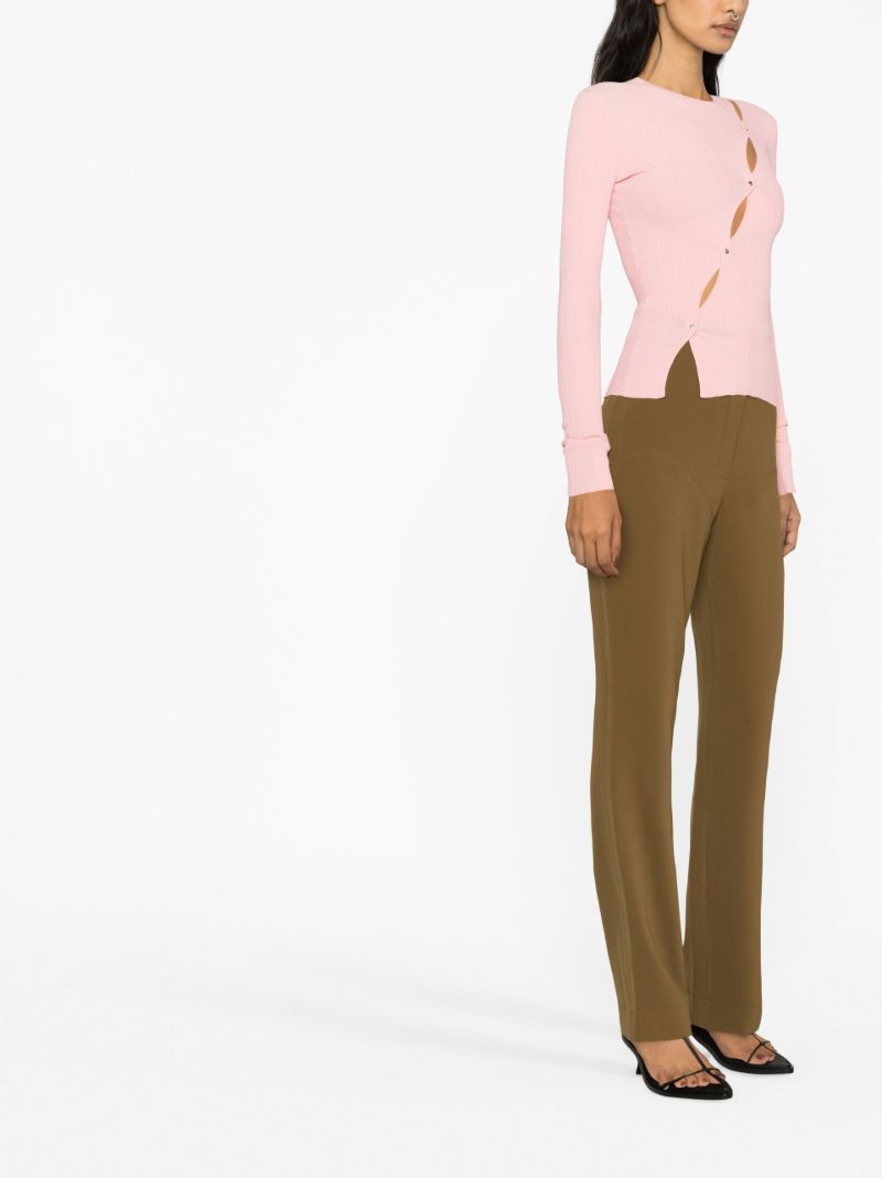 Brown High-waisted Trousers