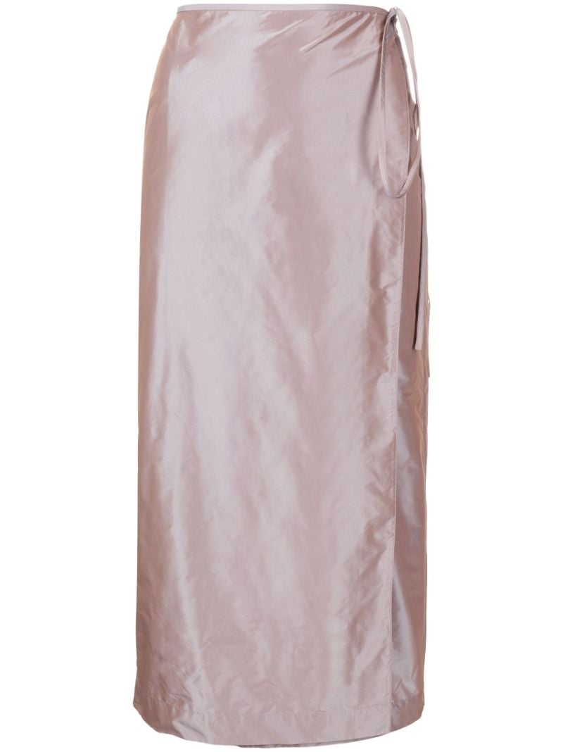 Pink Adela Iridescent Wrap Skirt