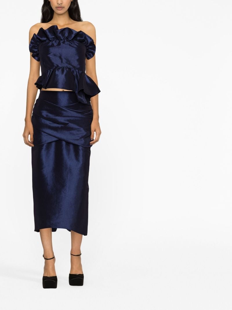 Blue Colette Pencil Skirt