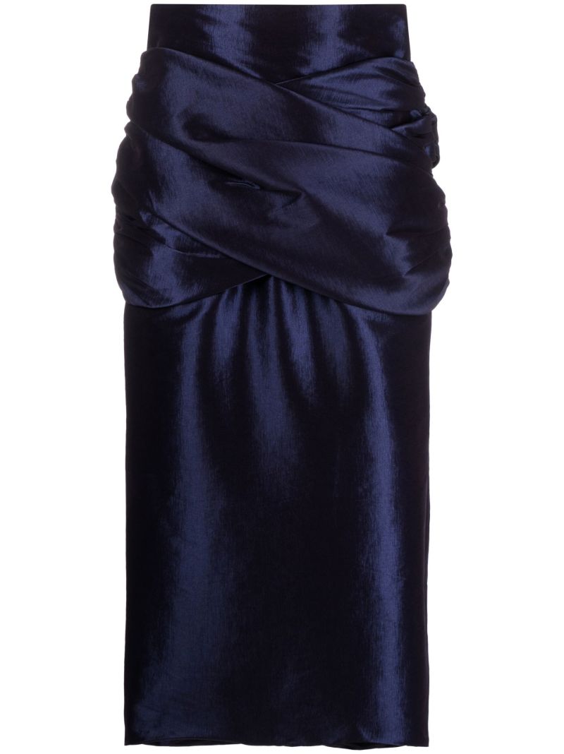 Blue Colette Pencil Skirt
