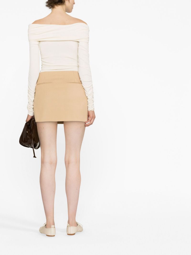 Neutral Della Mini Skirt