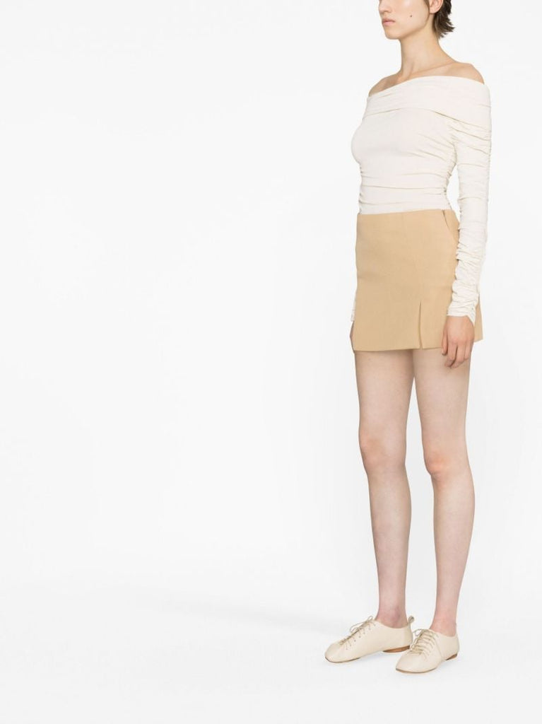 Neutral Della Mini Skirt