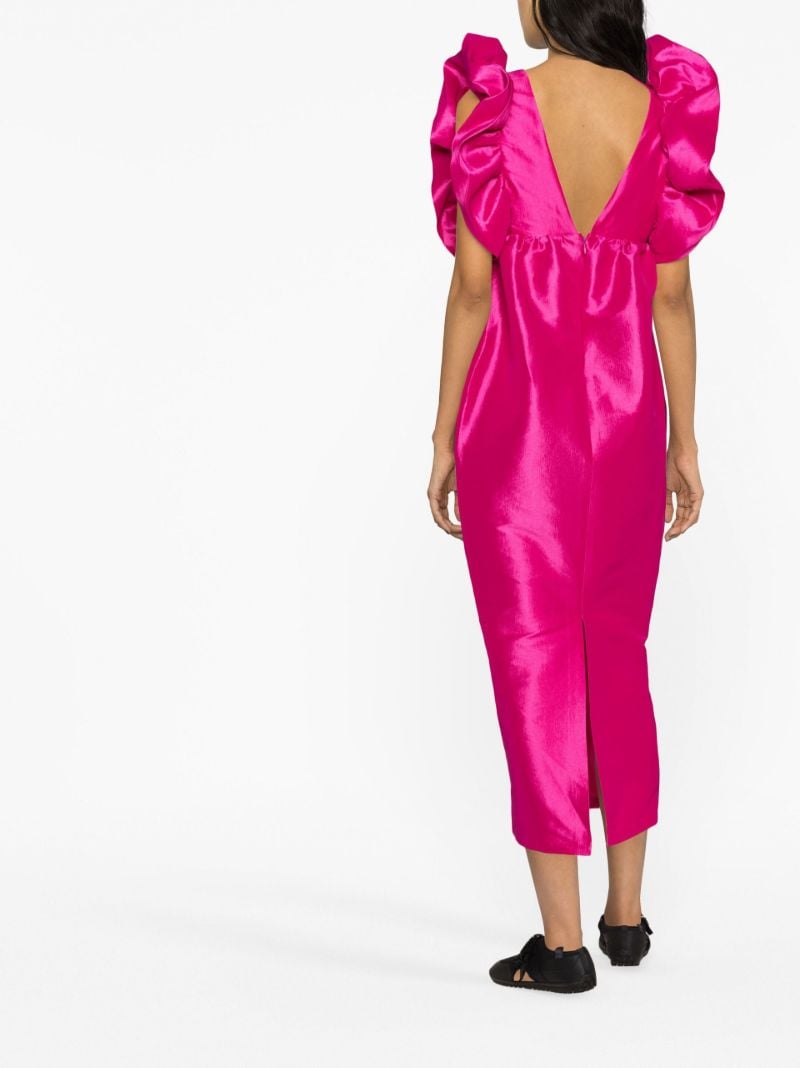Pink Metvi Satin Maxi Dress