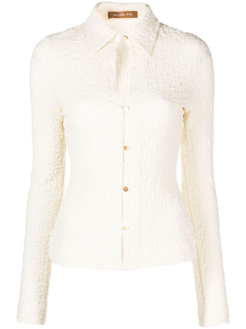 White Lowry Seersucker Shirt