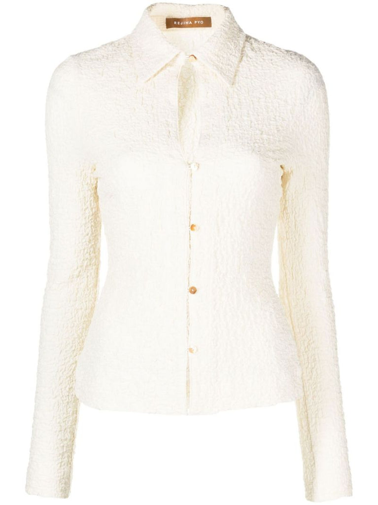 White Lowry Seersucker Shirt