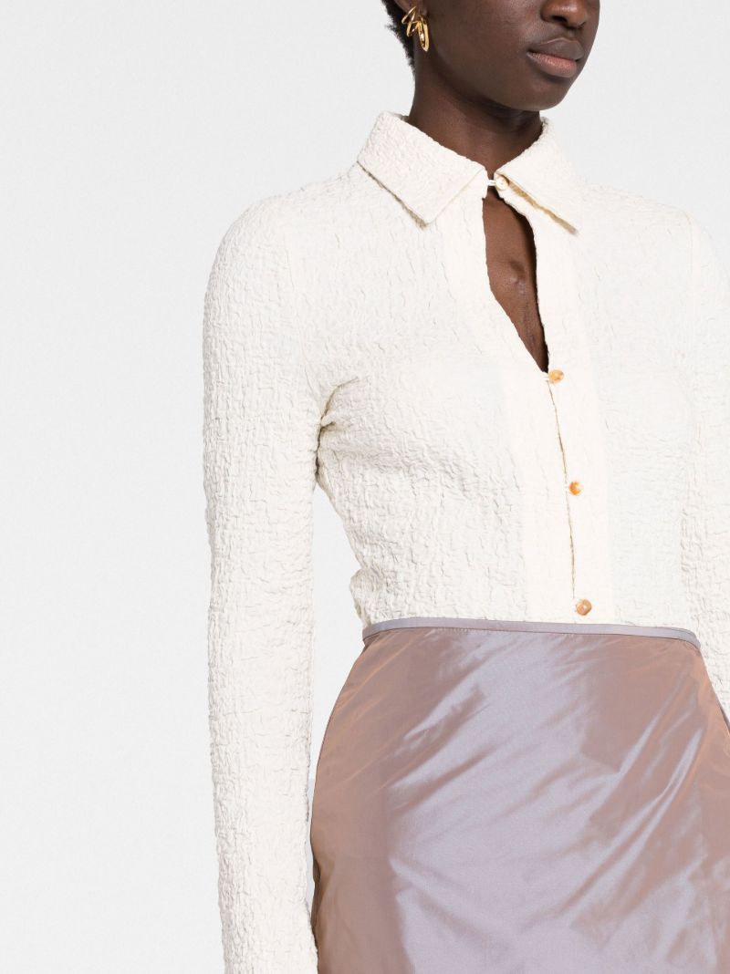 White Lowry Seersucker Shirt