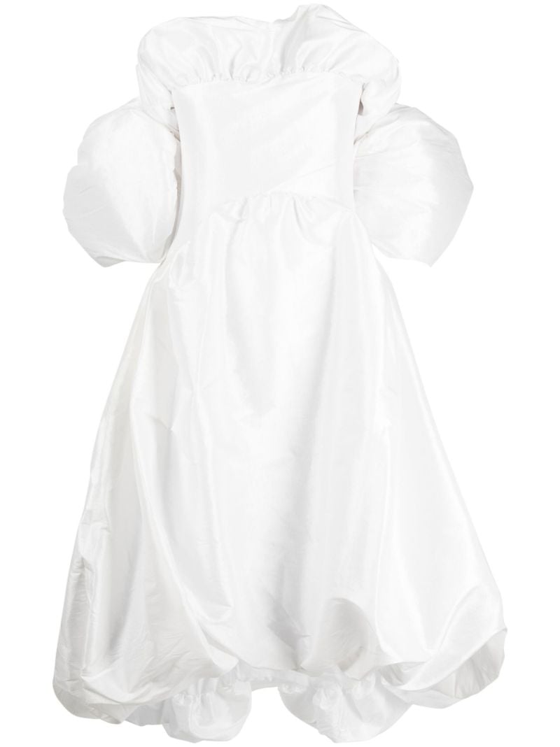 White Reshma Off-shoulder Midi Dress