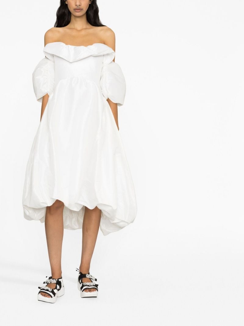 White Reshma Off-shoulder Midi Dress