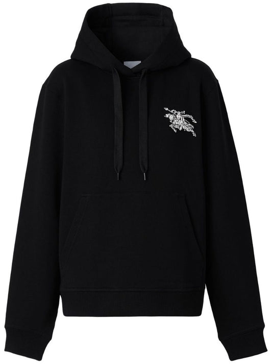 Black Crystal Ekd Cotton Hoodie