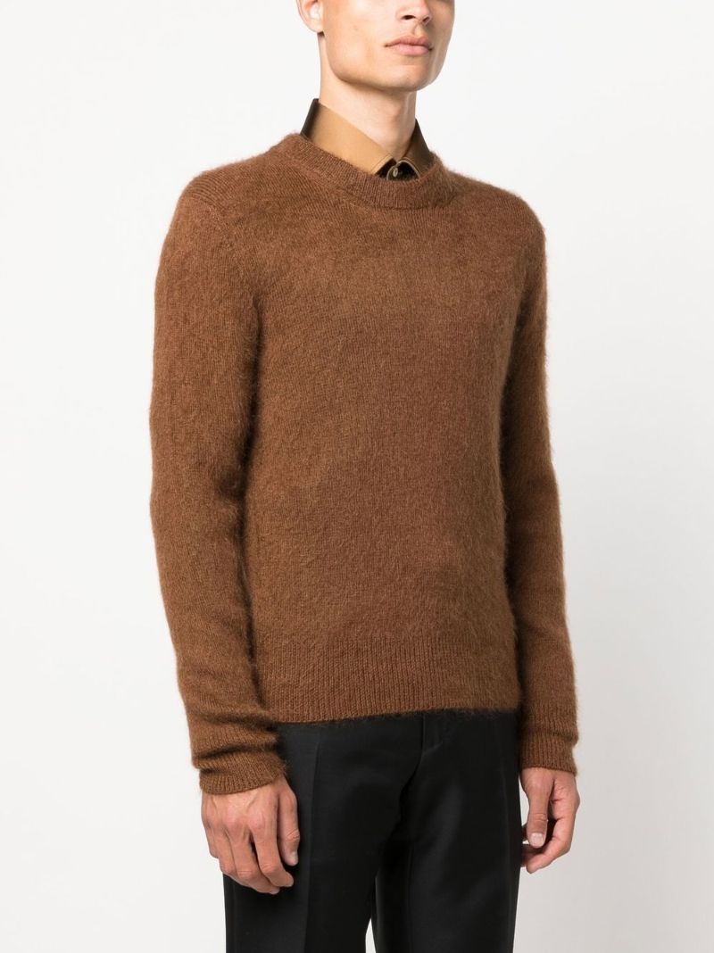 Brown Crew Neck Sweater