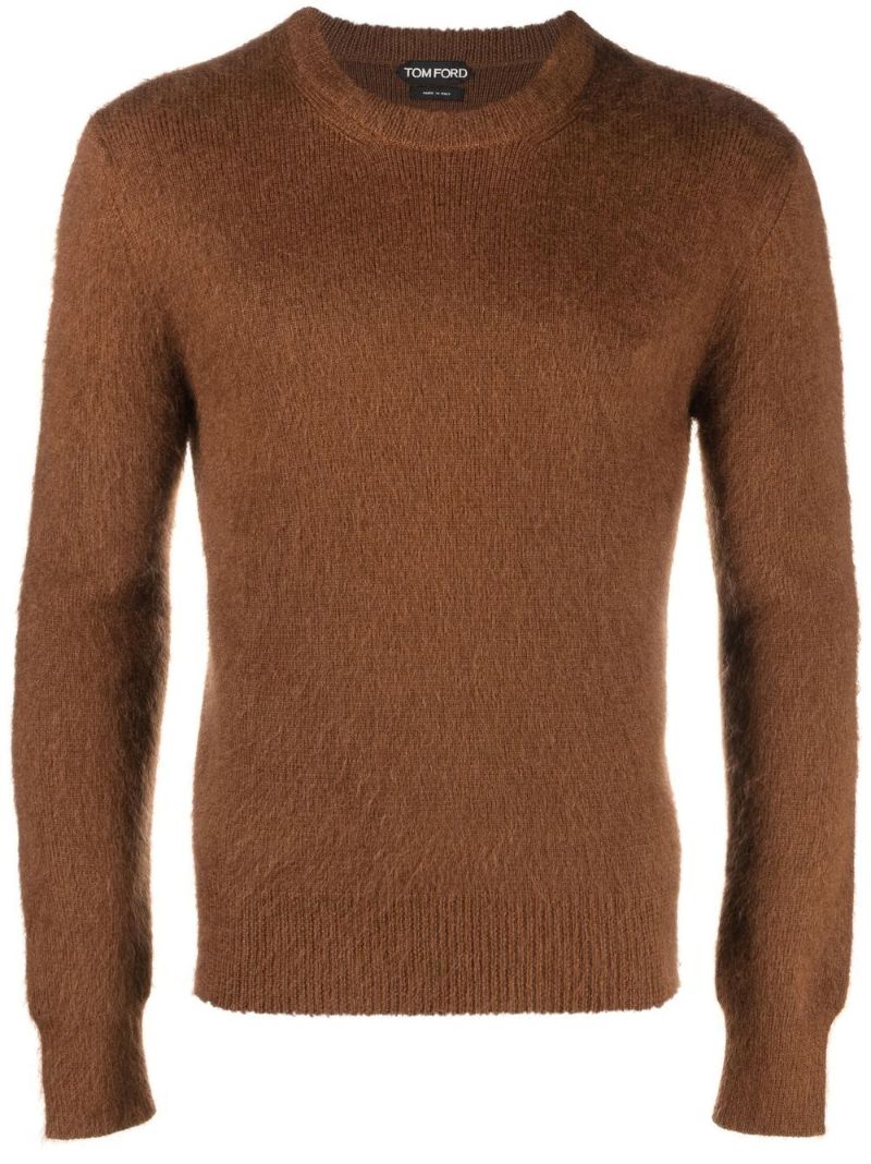 Brown Crew Neck Sweater