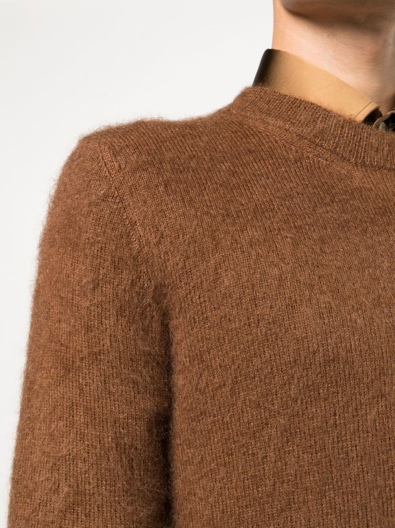 Brown Crew Neck Sweater