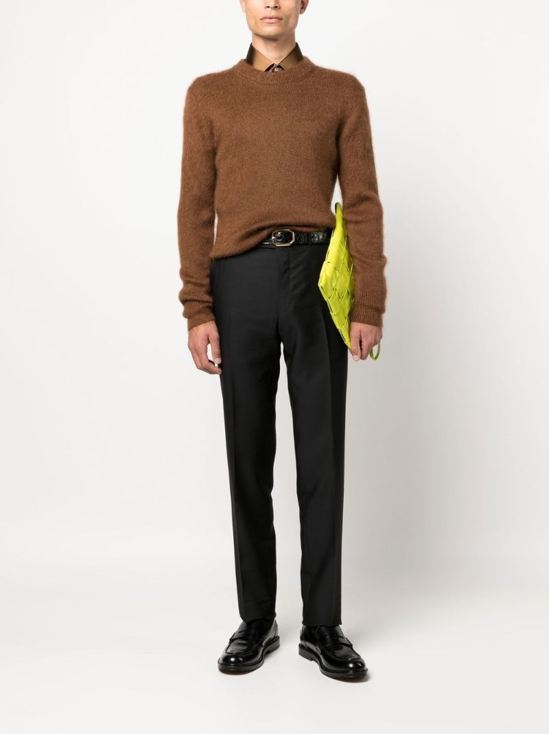 Brown Crew Neck Sweater