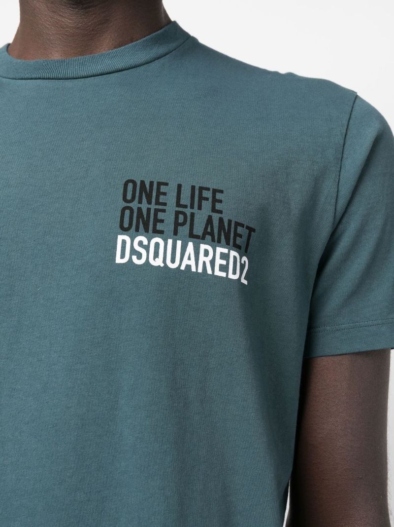 Blue One Life One Planet T-shirt