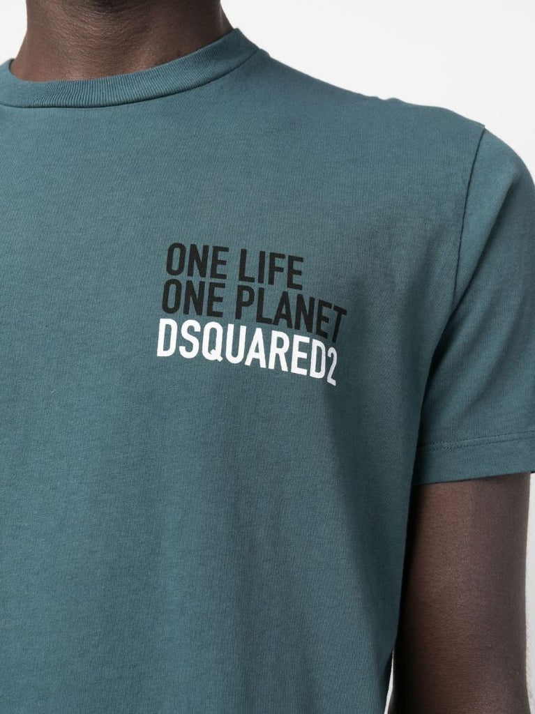 Blue One Life One Planet T-shirt