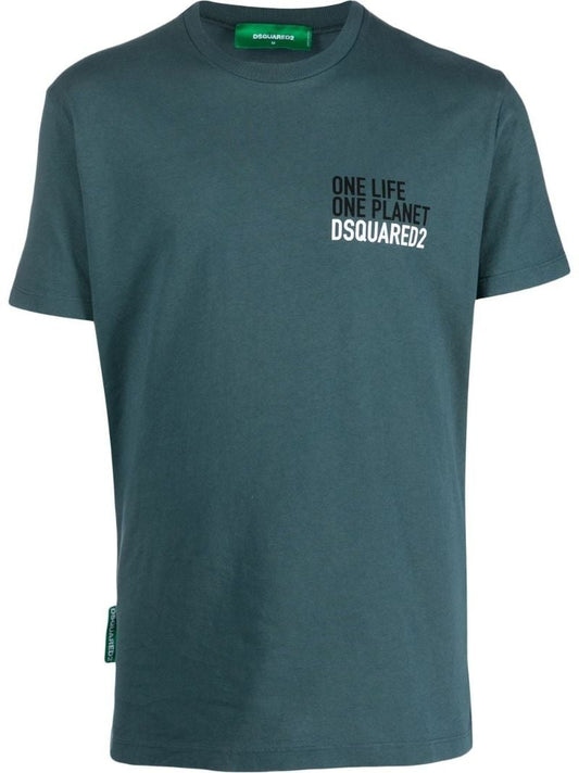 Blue One Life One Planet T-shirt