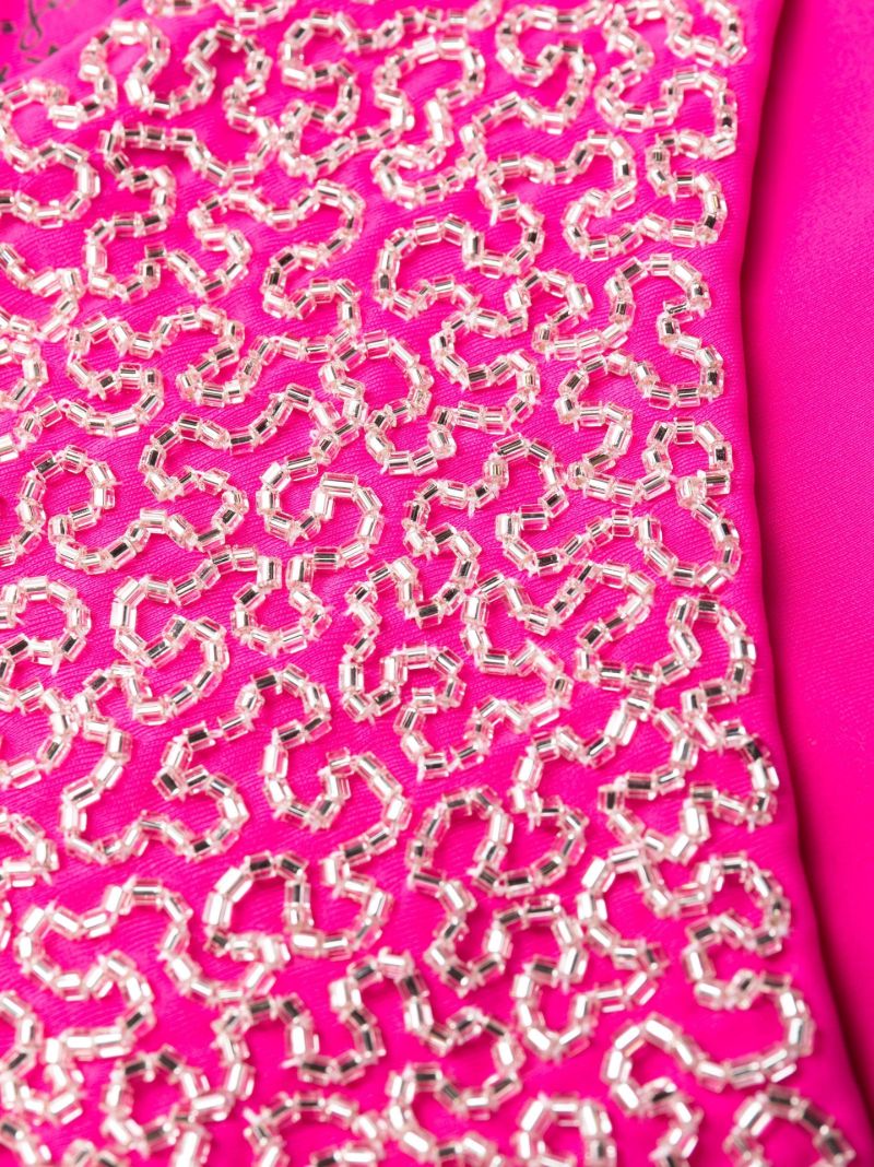 Pink Sandy Bead-embellished Bikini