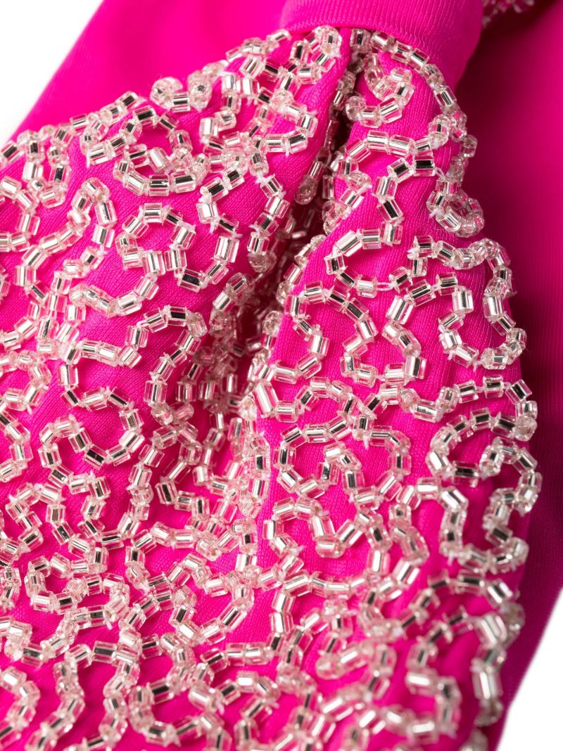 Pink Sandy Bead-embellished Bikini