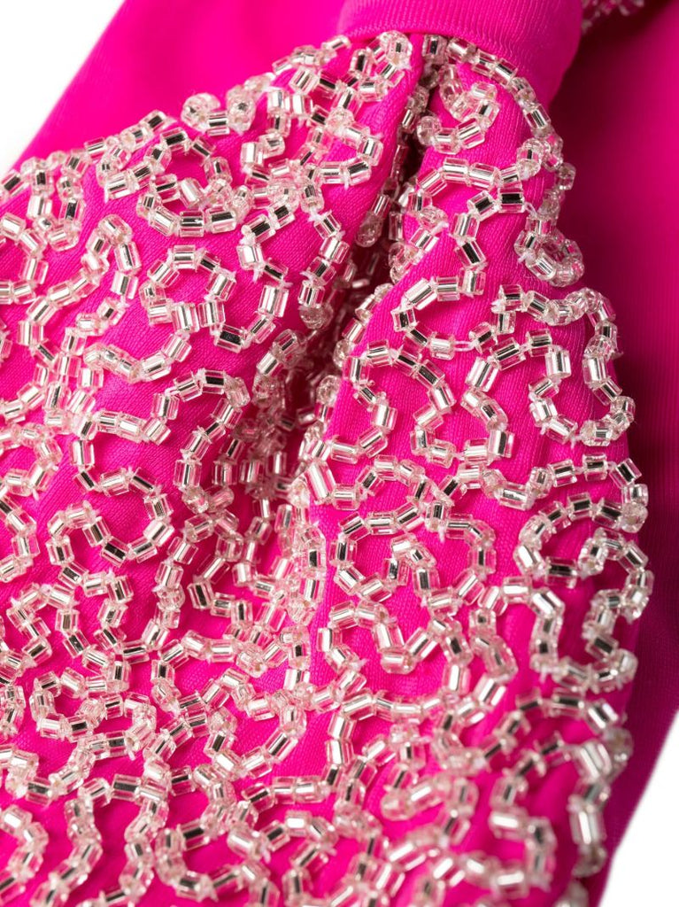 Pink Sandy Bead-embellished Bikini