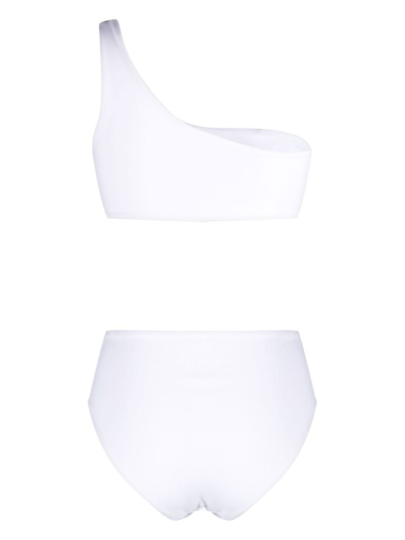 White Isadora One Shoulder Bikini