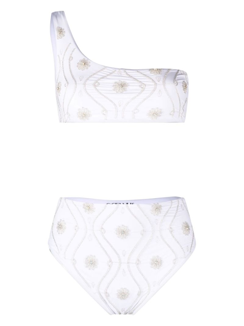 White Isadora One Shoulder Bikini