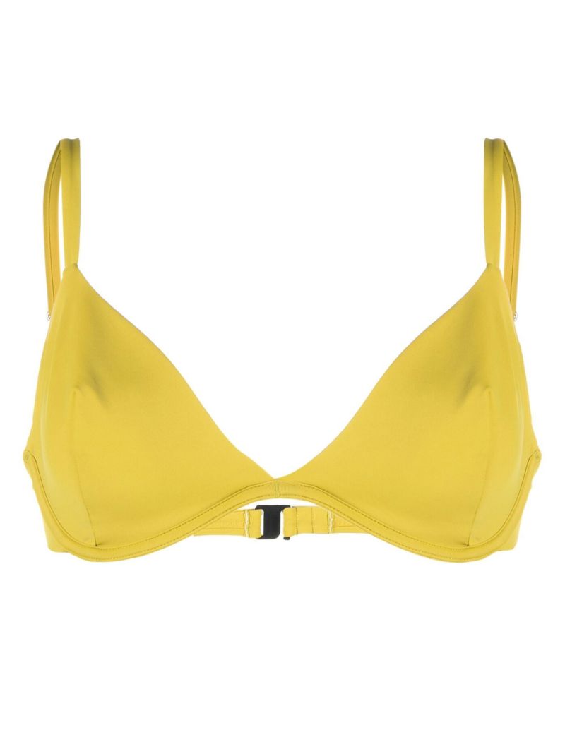 Yellow the Triangle Bikini Top