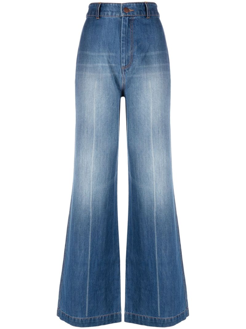 Blue Fallon Straight-leg Jeans