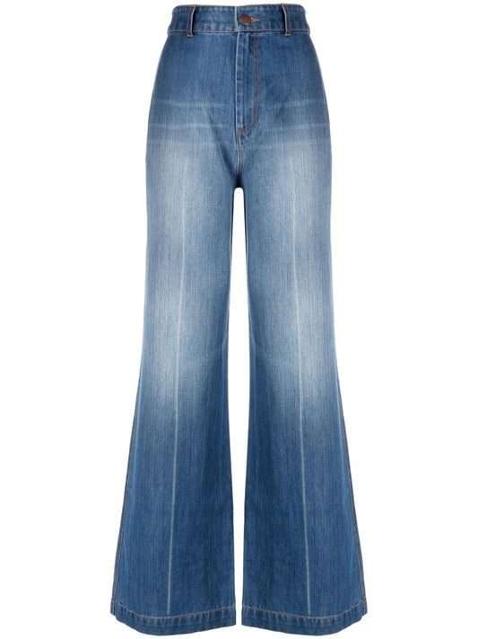 Blue Fallon Straight-leg Jeans