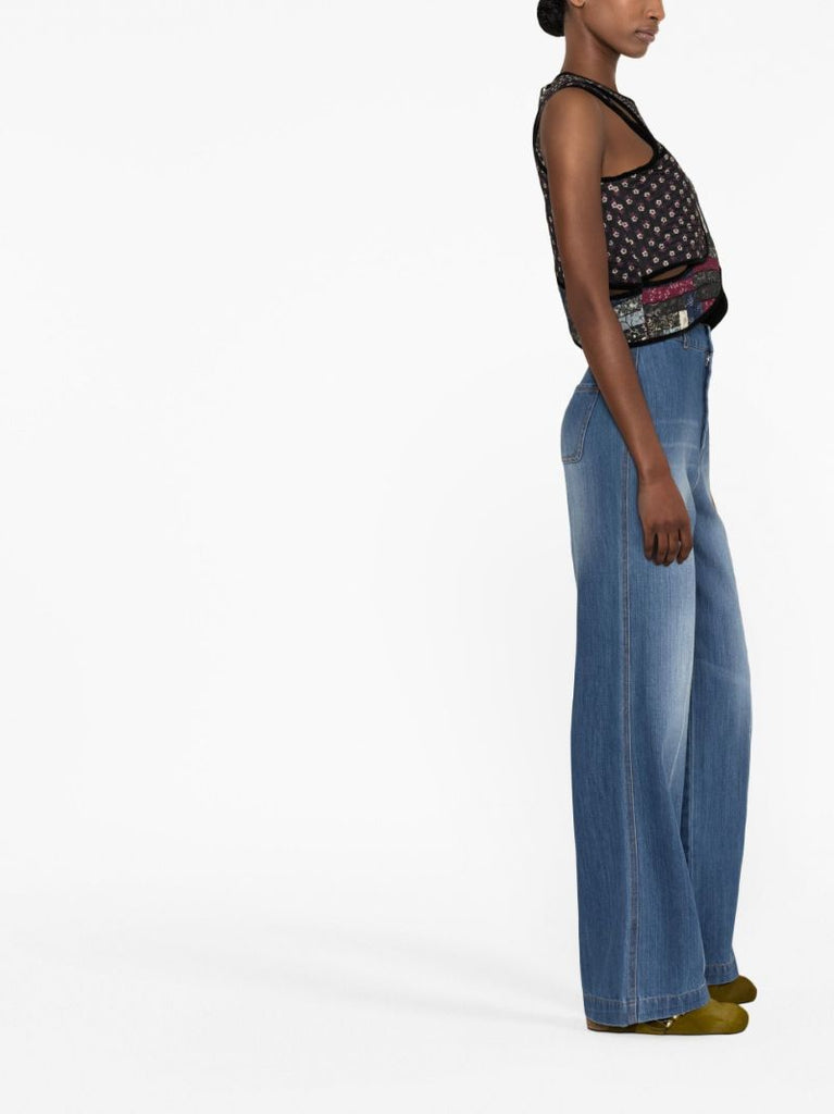 Blue Fallon Straight-leg Jeans