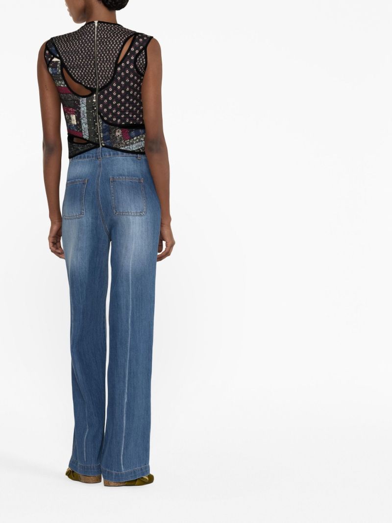 Blue Fallon Straight-leg Jeans