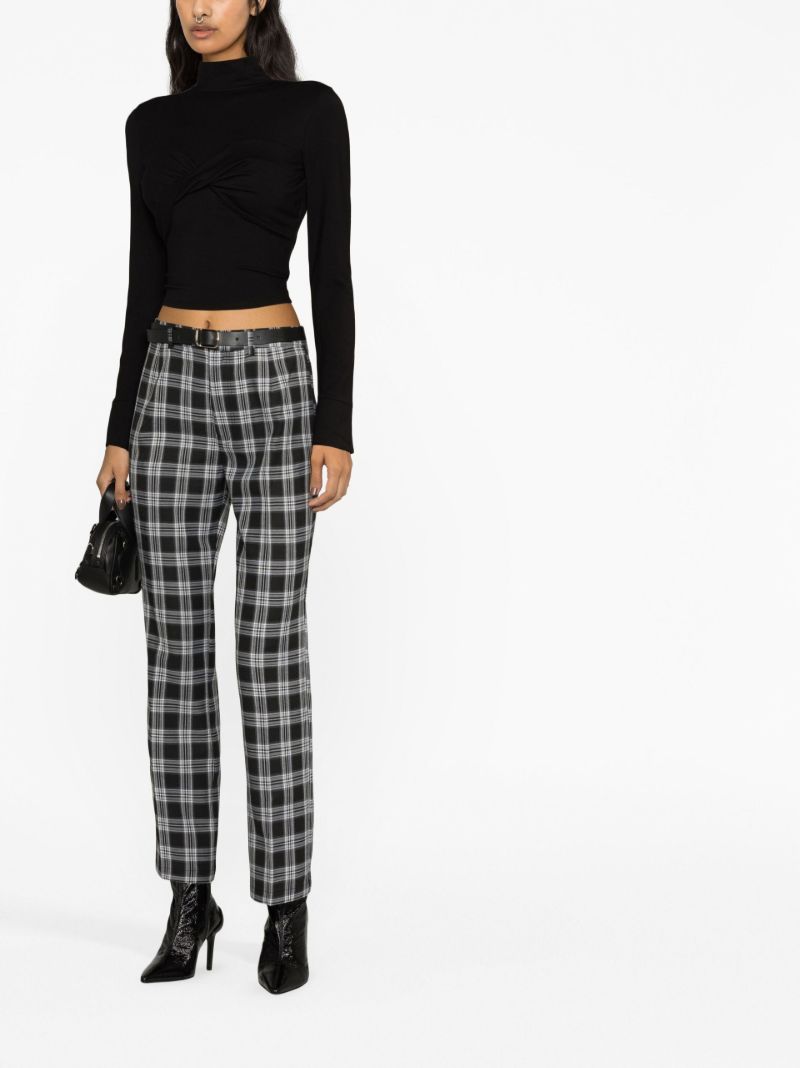 Black Zaire Open-back Knitted Top