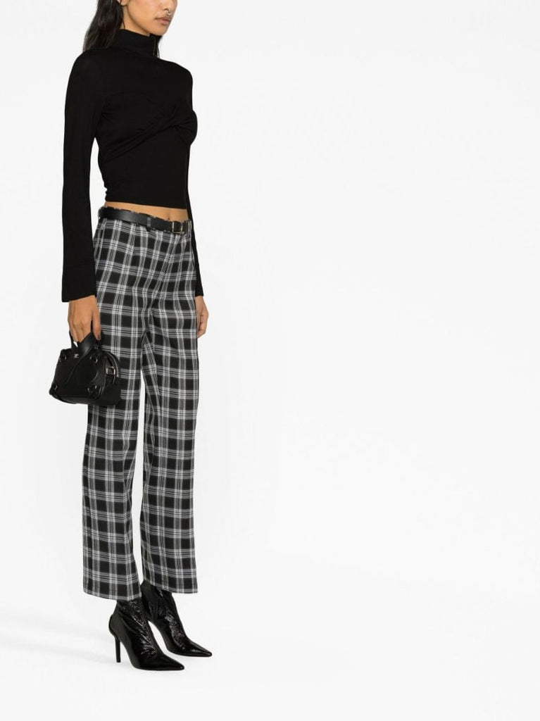 Black Zaire Open-back Knitted Top