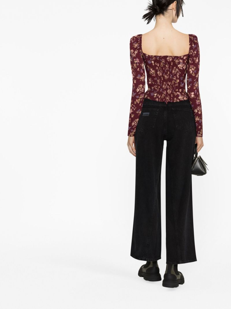 Red Demi Floral Print Top